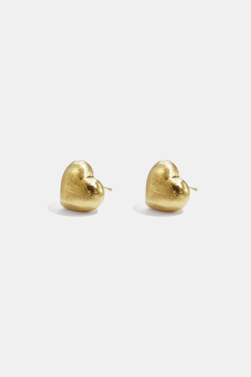 Elegant heart stud earrings for everyday wear - Zilveren Kleur - Cadeau - Goudlief.nl
