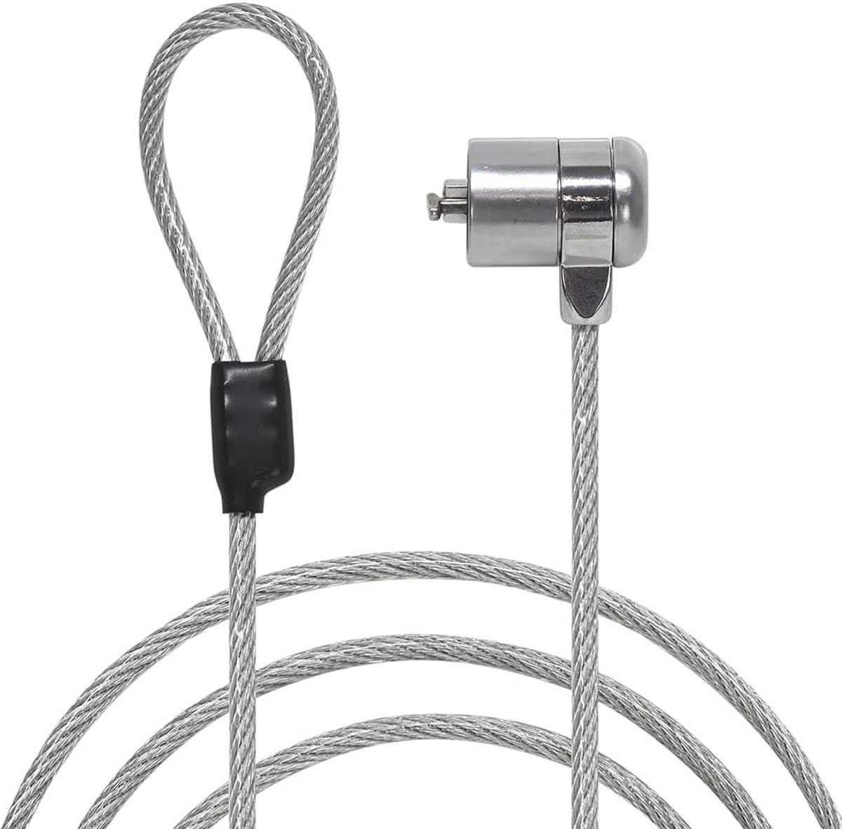 Anti-diefstalkabel voor pc, zeer veilige kabel met sleutel, voor laptop, pc, smartphone, tablet, lengte 2,00 m