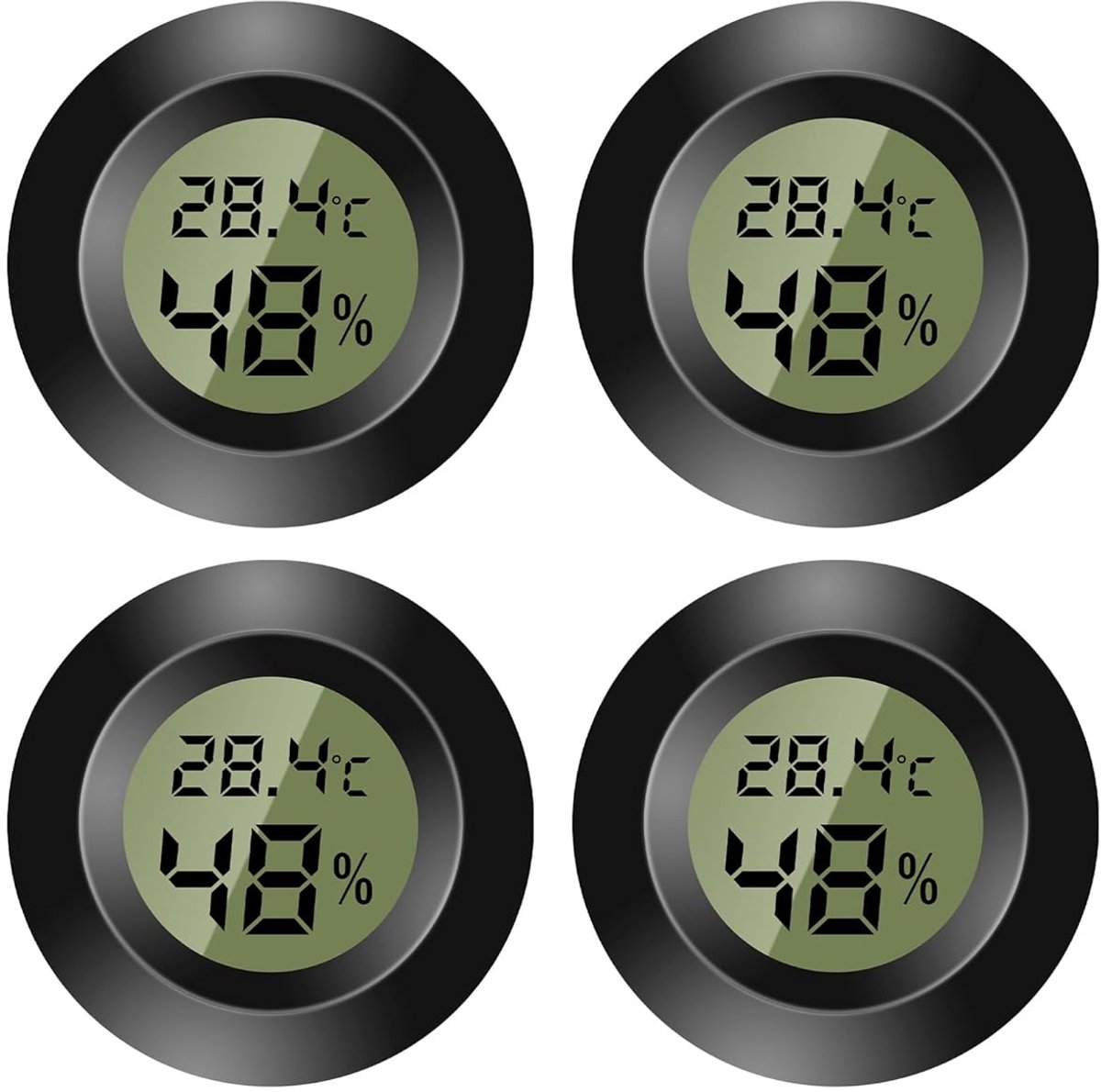 Thermometer voor binnen en buiten, digitale mini-hygrometer, thermometer, digitale lcd-monitor, binnen en buiten, vochtmeter voor luchtbevochtiger, kelder, babykamer, Fahrenheit of Celsius (4)