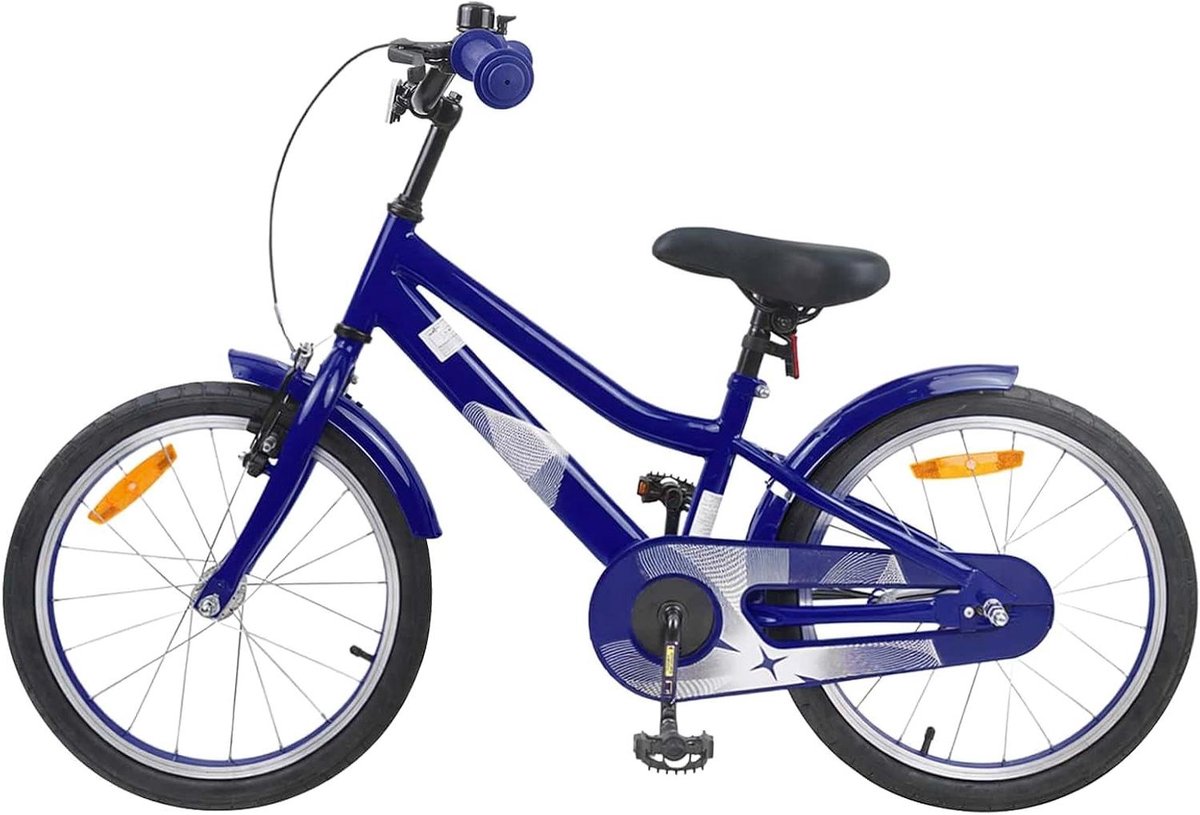 Kinderfiets 18 Inch - Peuterfiets Twee Wieler - Buiten Spelen - Stevig Stalen Frame