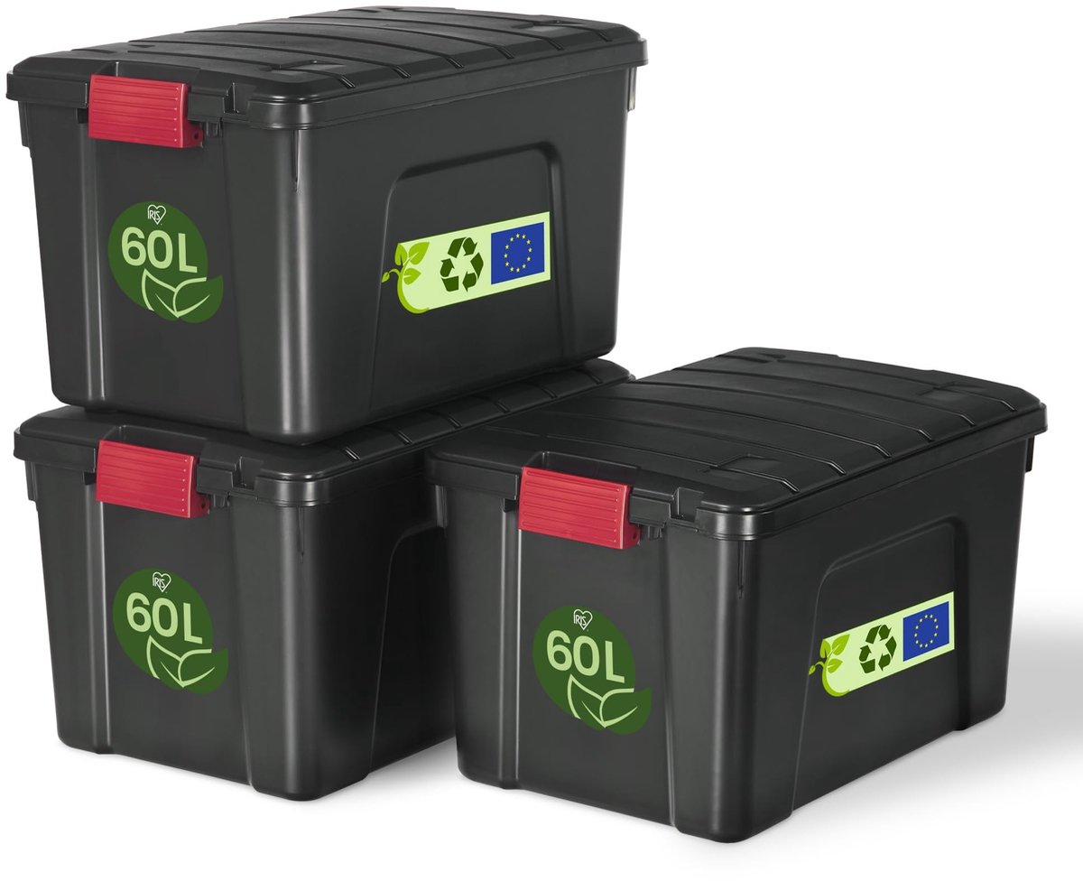 Omgoods - Iris Opbergdozen - Set van 3 - 60L