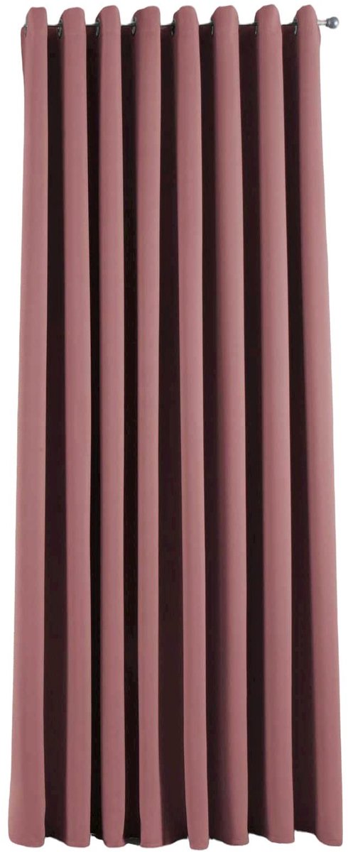 Omgoods - Opaque Blackout Gordijnen "NewYork" - 245x295 cm - Oud Roze