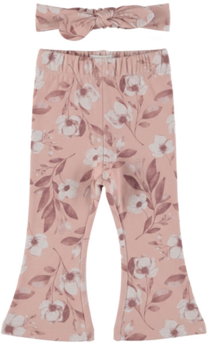Dirkje - Flared broek met haarband - Misty rose - Maat 56
