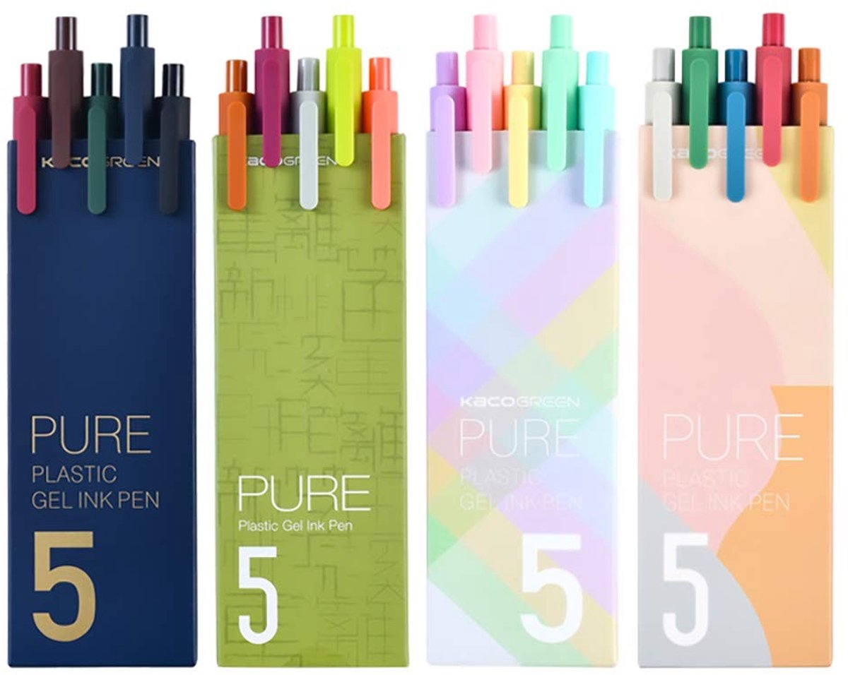 Omgoods - Kaco Gelpen Set - Intrekbare Gelpennen in 20 Kleuren