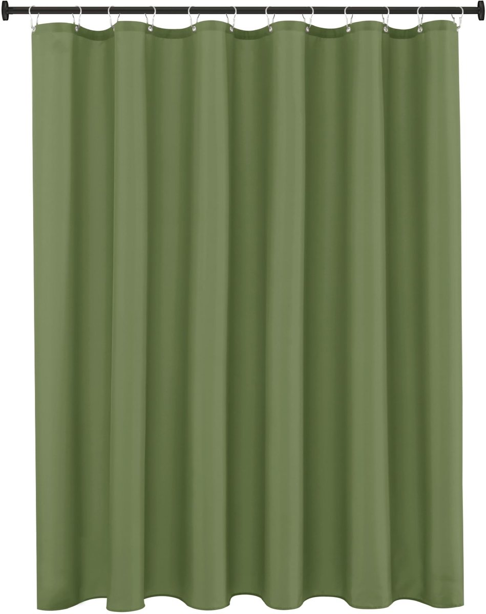 Omgoods - Waterdicht Douchegordijn Liner 182x183 cm in Saliegroen
