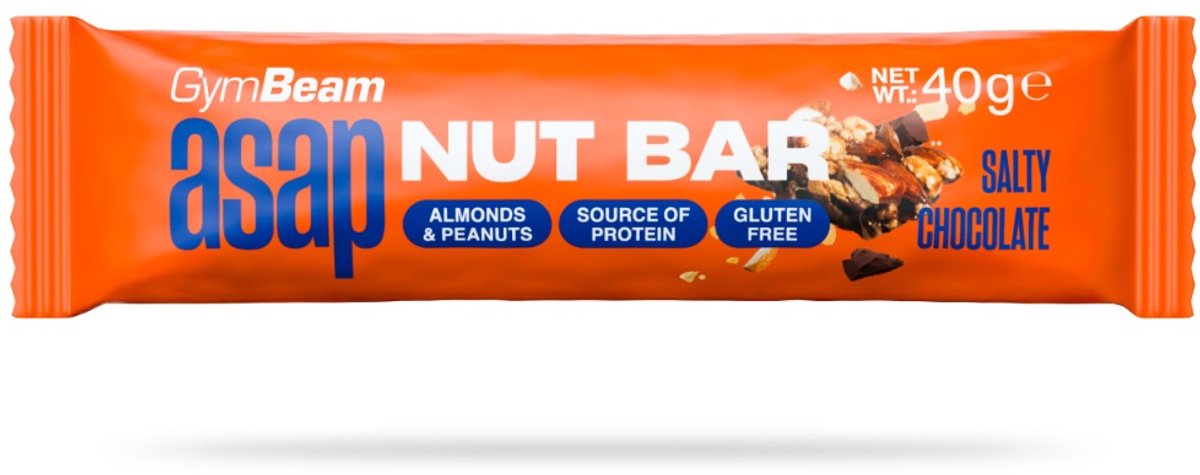 GymBeam ASAP notenreep 40 g salty chocolate
