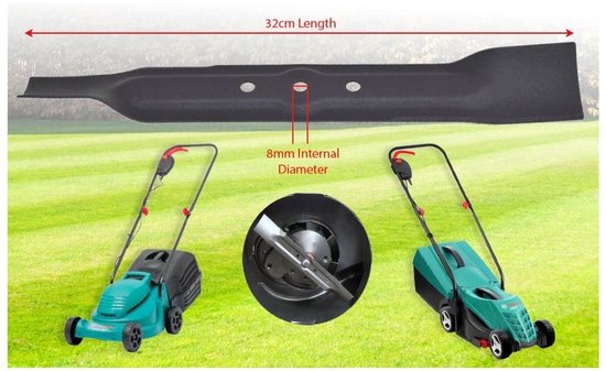 Omgoods - Ufixt Bosch Rotak Vervangende Metaal Grasmaaier Messen - 32 cm — afbeelding 2