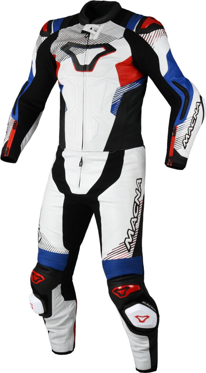 Macna Armadyl Geperforeerd tweedelig motorfiets lederen pak -