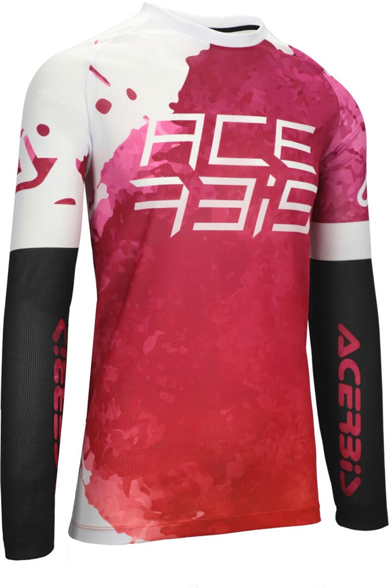Acerbis J-Windy Vented Watermark Roze Witte Cross Jersey - Shirts