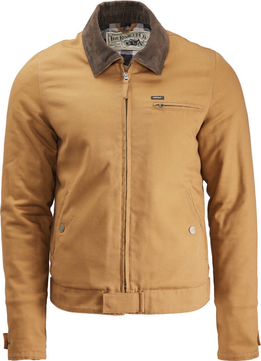 ROKKER Canvas Tabak Bruine Textieljas - Jas