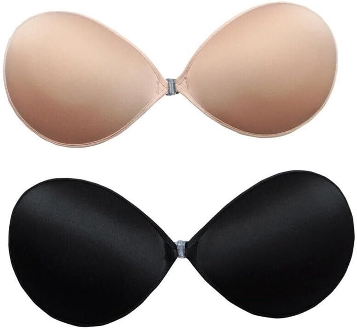 Super Sticky Push Up BH's, 2 Pack Ovale Strapless Backless Borstlift