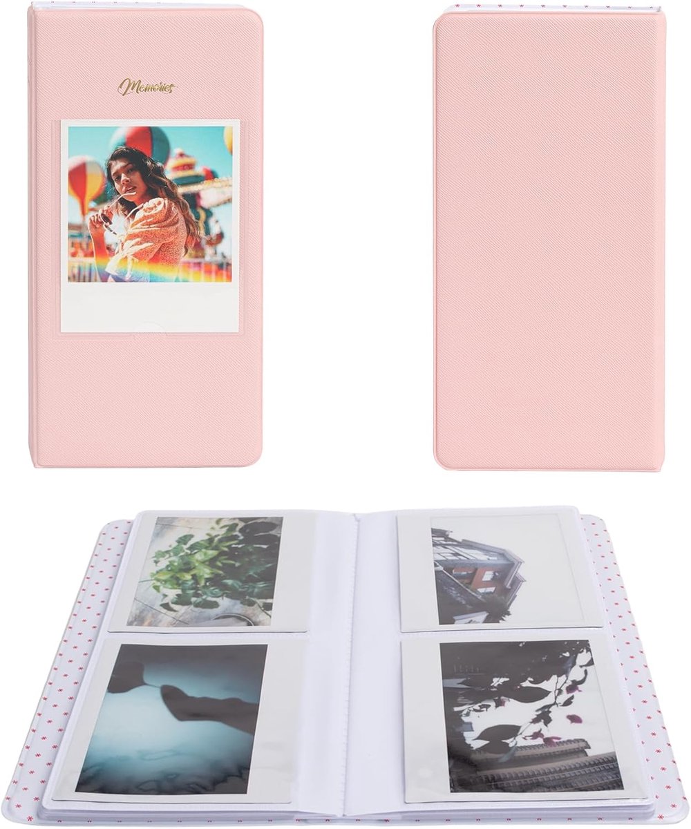Fotoalbum voor Instax Wide - 64 pockets - Geschikt voor Fujifilm en Polaroid - Bewaar je mooiste herinneringen - ShopVlot