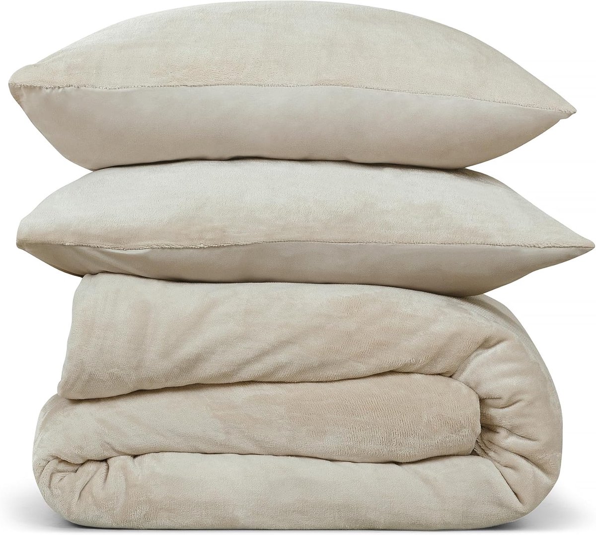 Dekbedovertrek Lits Jumeaux 240x220 cm - Flanel Fleece - Zacht & Huidvriendelijk - Perfect voor een goede nachtrust - SnelShoppen