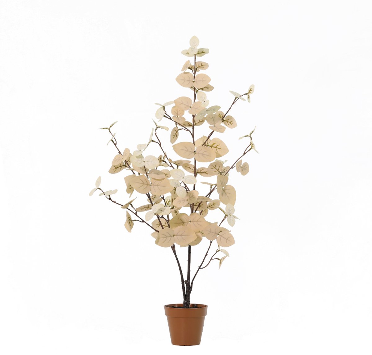 Trendyplants - Kunst Eucalyptus White - Eucalyptusboom - Kunstplant - Hoogte 86cm - Potmaat Ø13cm