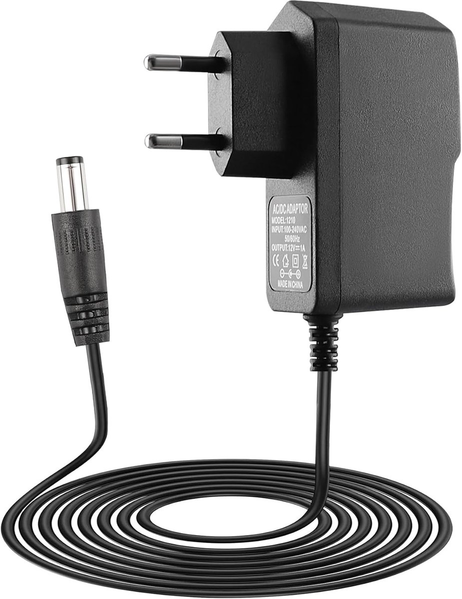 Netadapter, 12 V, 1 A, universele voedingsadapter voor toetsenbord, ledstrip 3528/5050, router, tv-box, CCTV camera, mini-ventilator, led-tafellamp
