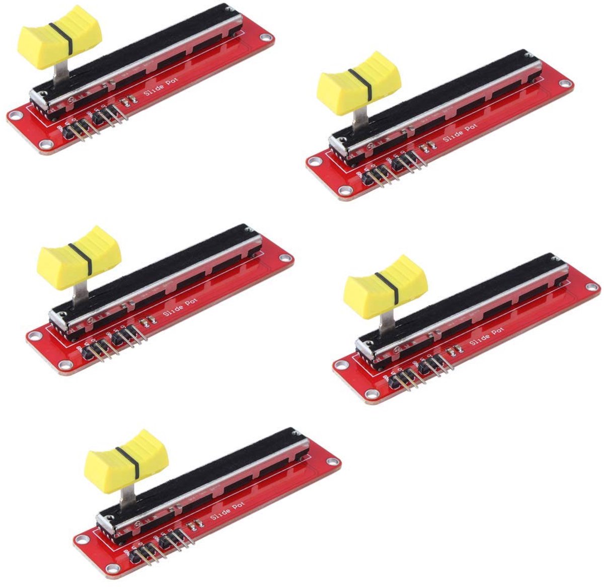 5 stuks 10K Logaritmische Slide Potentiometer Log Slide Pot