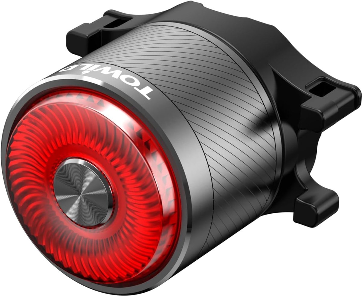 SnelShoppen - Fiets Achterlicht met Remdetectie - USB Oplaadbaar - Waterproof IPX6.5 - 5 Verlichtingsstanden - Tot 40 Uur Brandduur - Veiligheid voor
