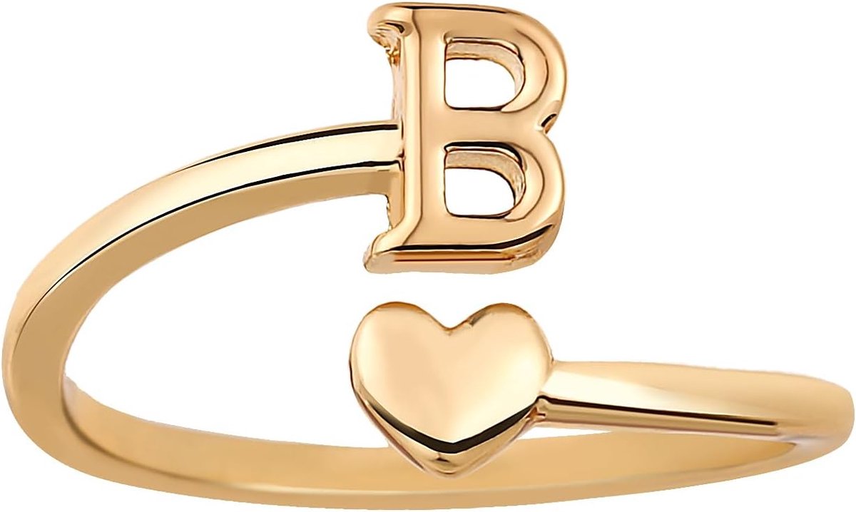 Initial Stackable Rings, Verstelbare Pinky Rings Schattige