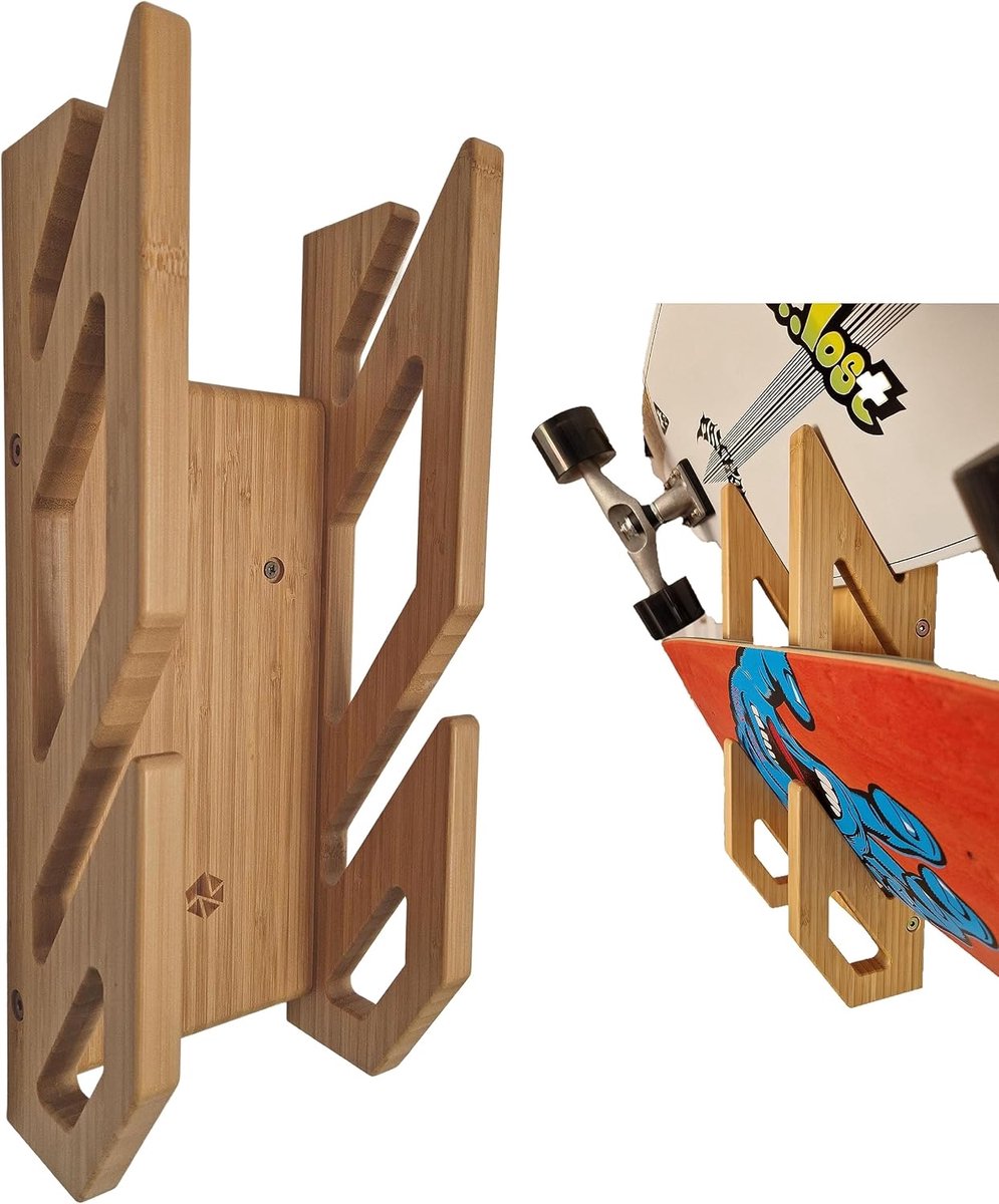 Wandhouder voor 2 Skateboards - Modern en Stevig Ontwerp - Wand