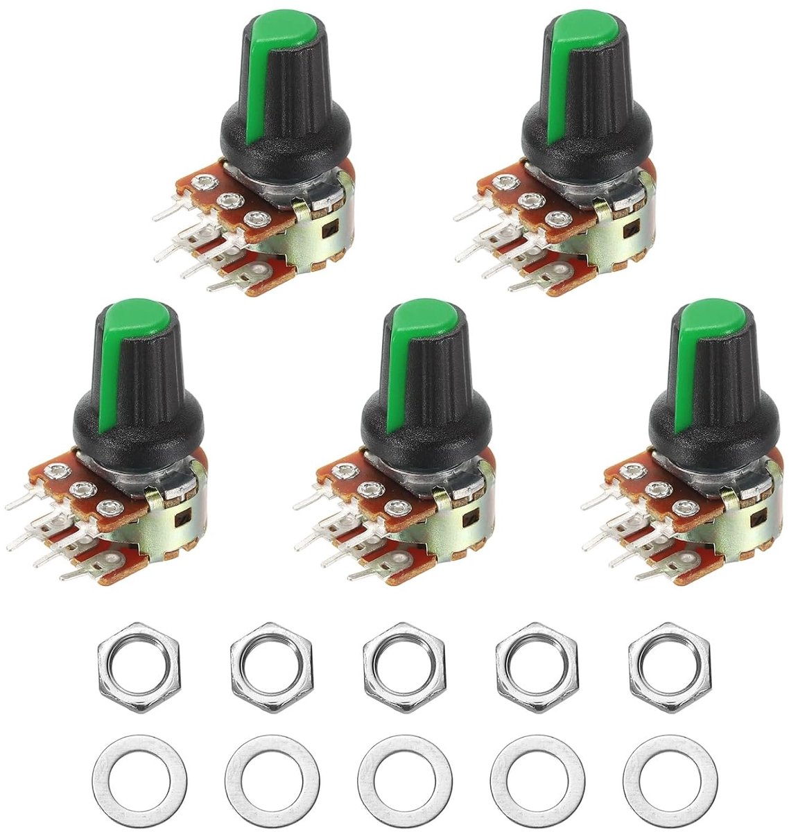 5 sets Wh148 B2K ohm potentiometer, lineaire audio