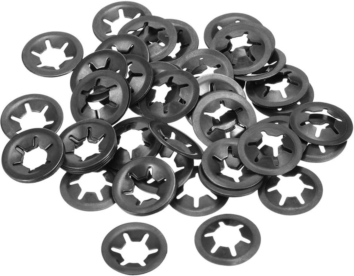 sourcing map 60 stuks M8 ster borgring 7mm binnendiameter. 18 mm