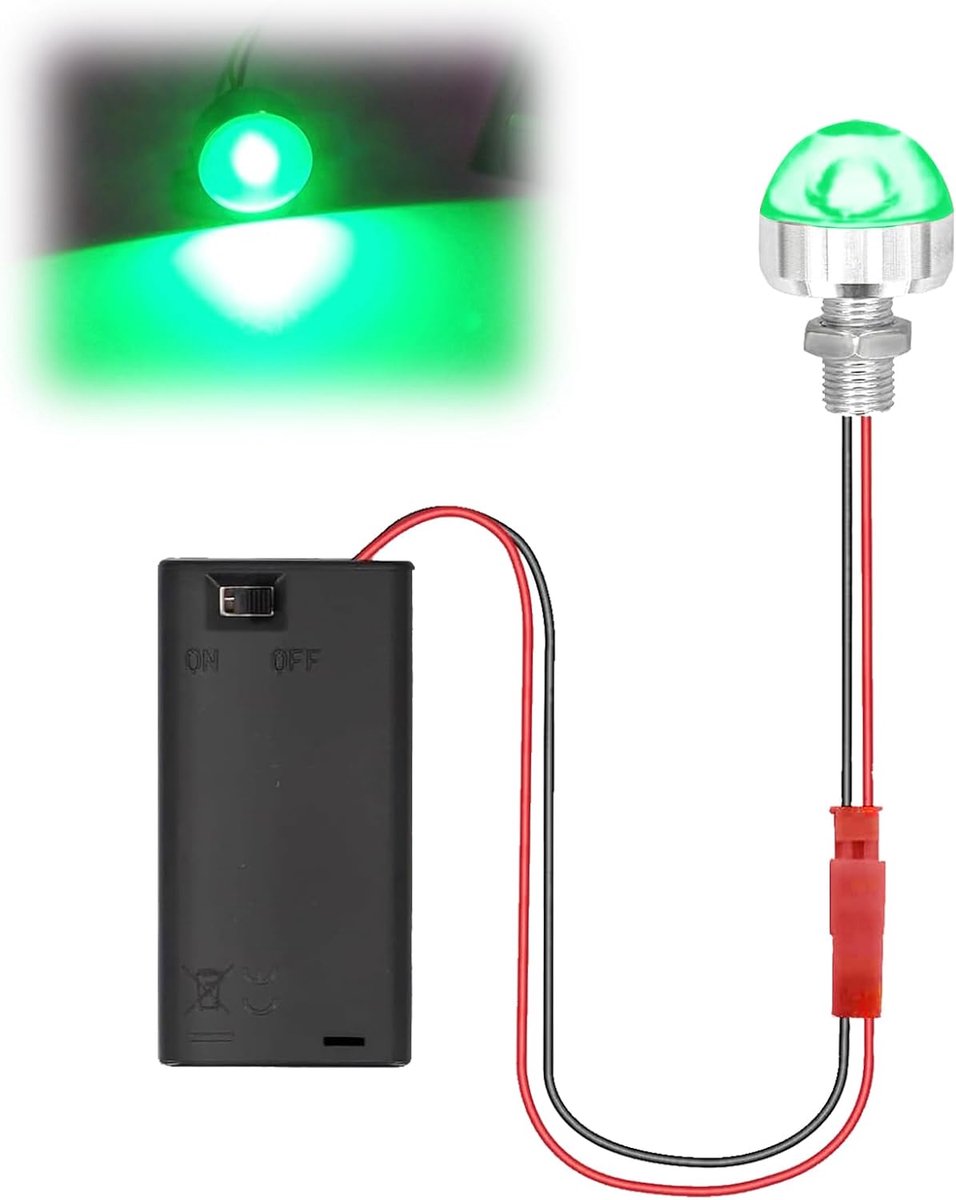 mini led-licht optioneel rood/geel/blauw/groen/paars/wit met AA-batterijhouder en schakelaar, micro led klein kerststallicht voor doe-het-zelf led-modelbouw kabouter microhuis