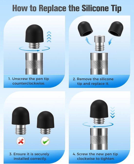 10x universele stylus pen — afbeelding 4
