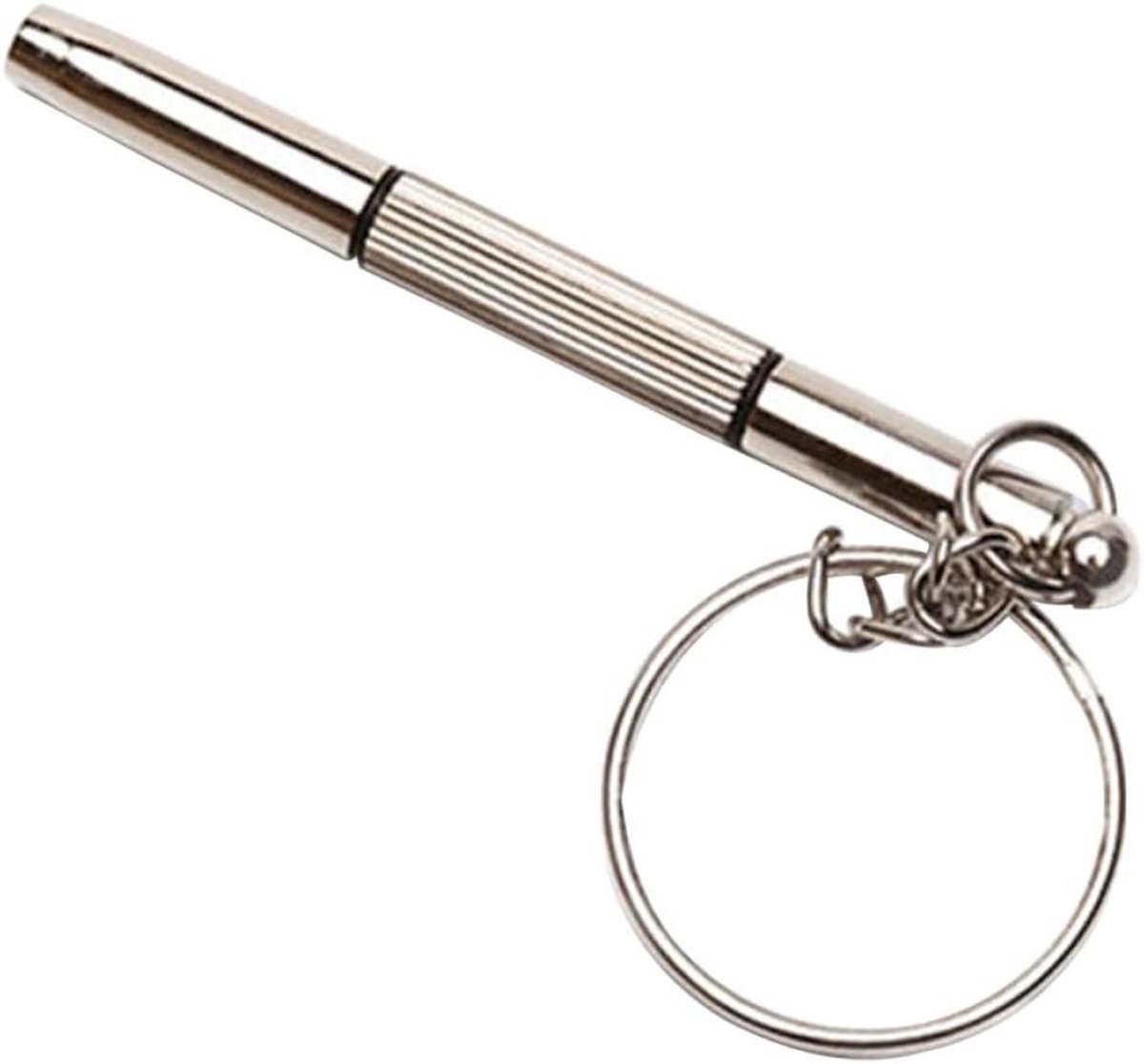 Mini Schroevendraaier Set - Reparatieset Bril - Kleine Reparatie - 3-in-1 Functie - 5.5 cm - Zilver
