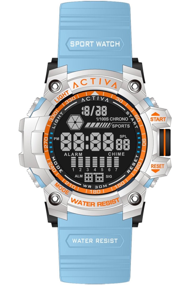 Activa Digital ACW8020-008 Heren digitale horloge - 56 mm