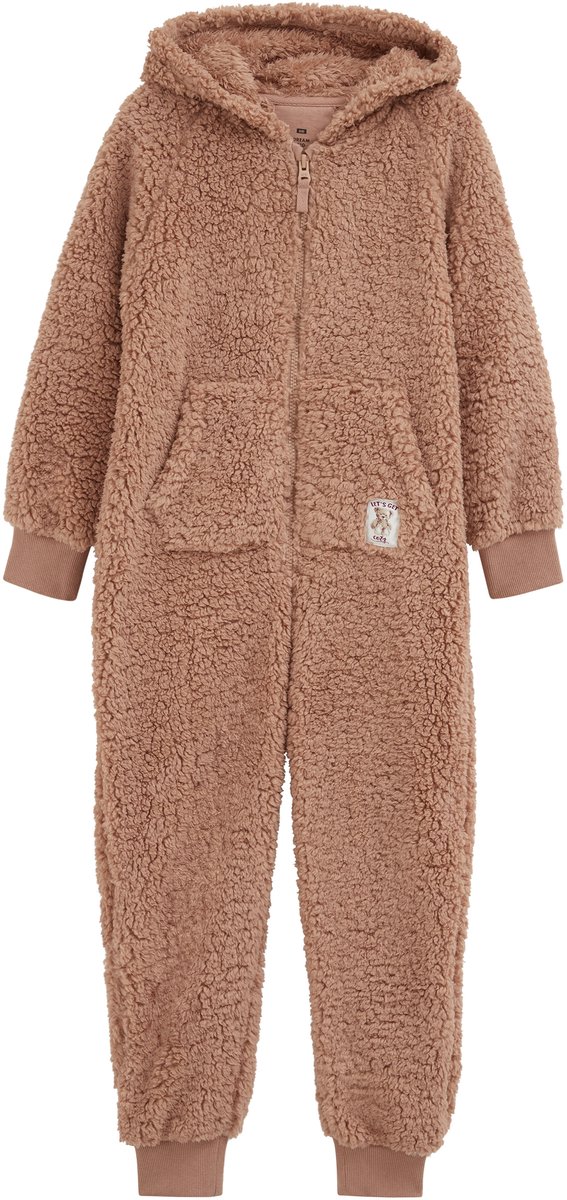 WE Fashion Meisjes onesie met ritssluiting