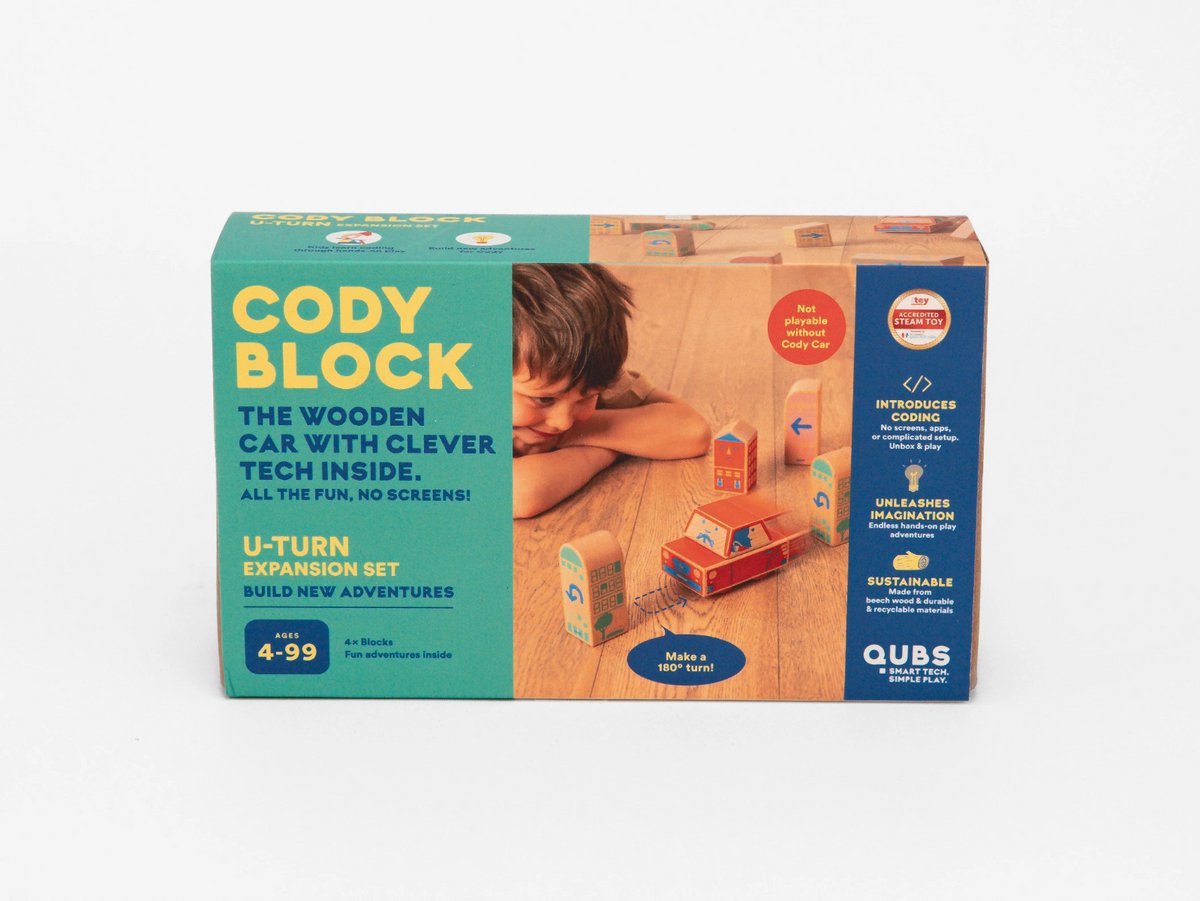 Qubs Cody Block – U-Turn Expansion Set voor Cody robot