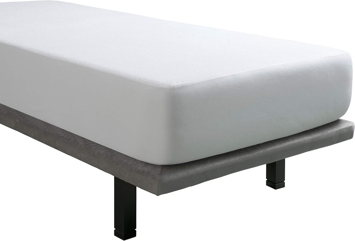 SnelShoppen - Tural Matrasbeschermer Antibacterieel, Waterdicht en Ademend, Terry, 100% Katoen, Set van 2, Maat 90 x 200 cm