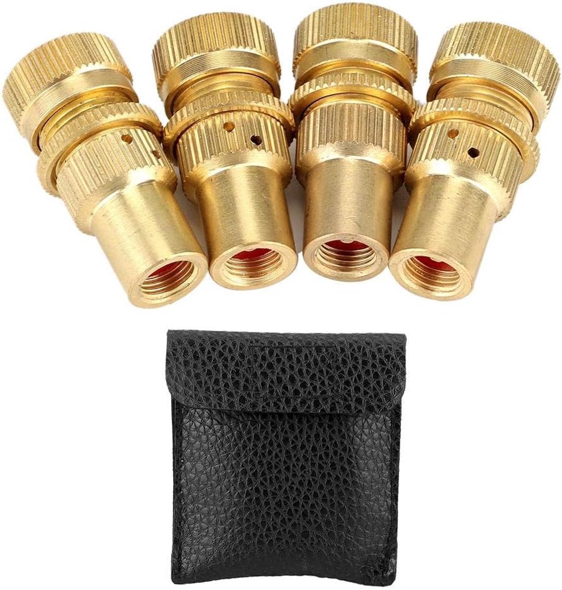 SnelShoppen - 4 Stuks Auto Ventiel, Lichtmetalen Bandenspanning Ontlastventielen Set, Universele Accessoire voor Auto, Fiets en Motor