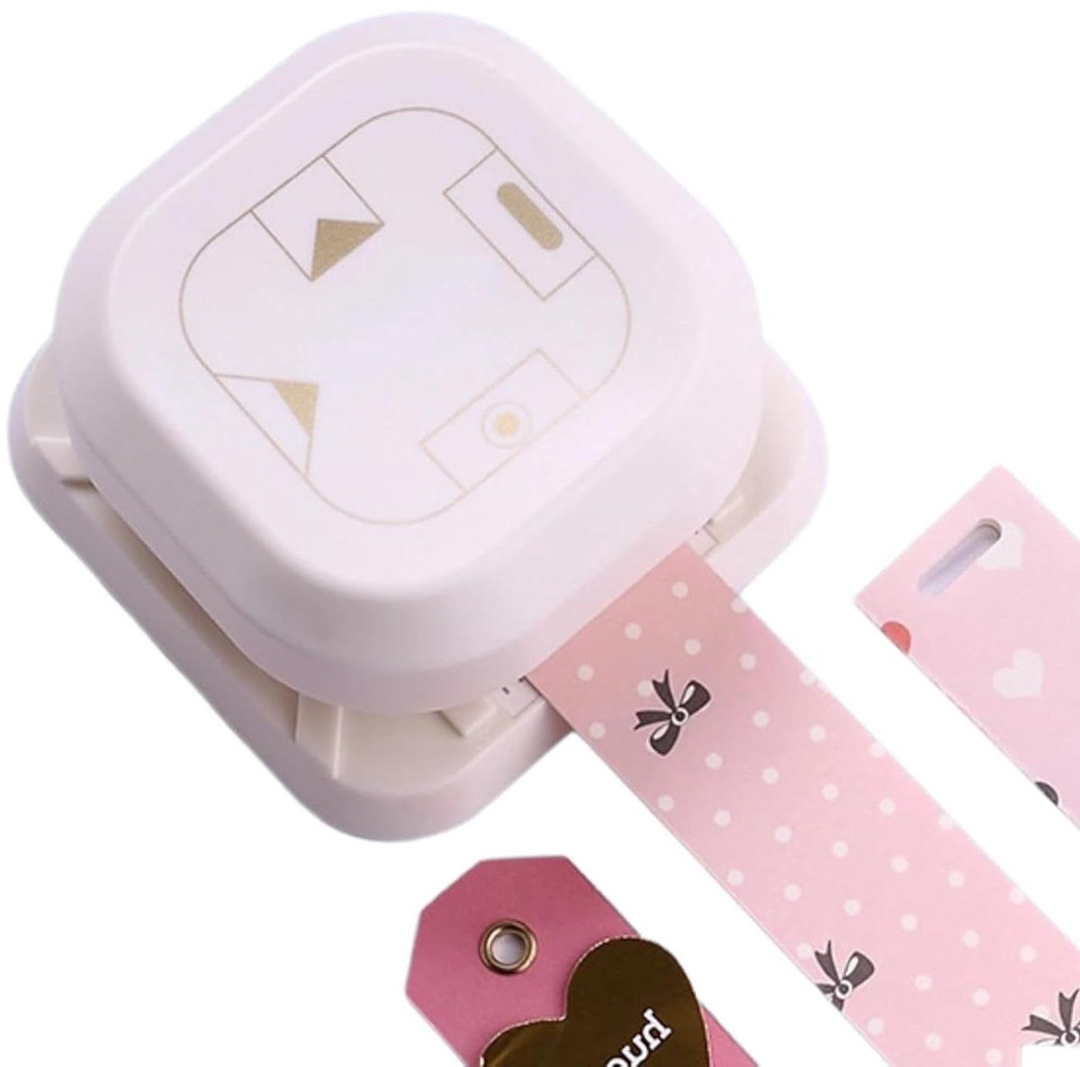 Hoekpons Set - Papierpons Snijtool - Papier Knutselen - 3-in-1 Functionaliteit - 10 x 10 x 5 cm - Grijs