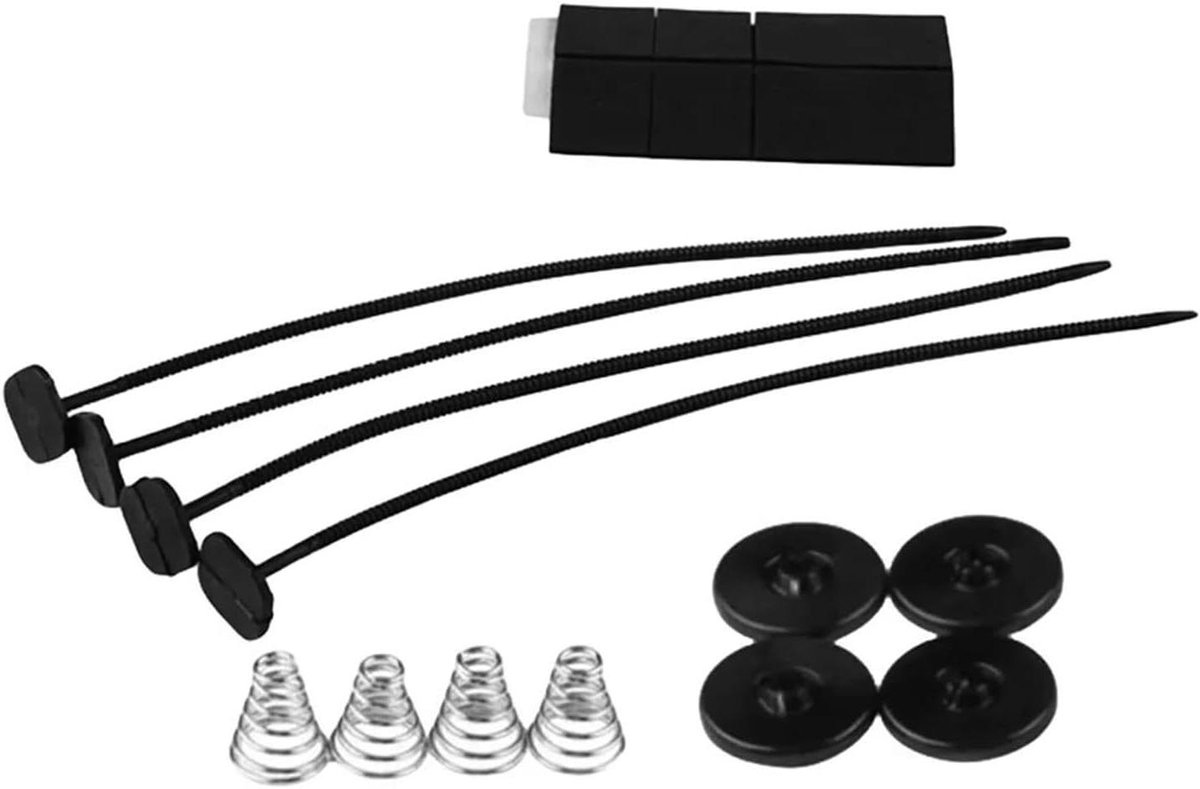Radiator Ventilator Montagekit - Koelventilator Bevestiging - Motor Koelen - Universele Compatibiliteit - Standaard - Zwart