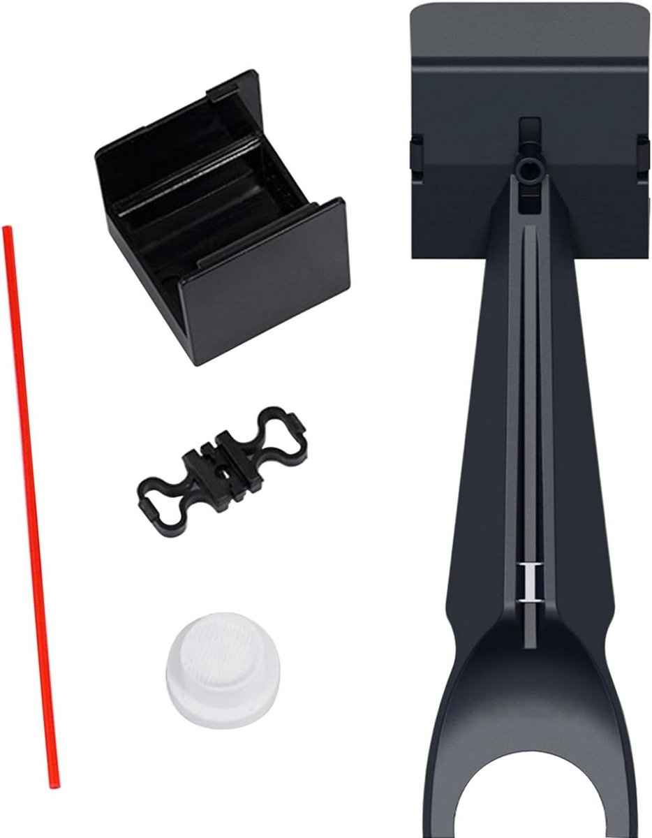 Motorfietsketting Reiniger - Ketting Smeermiddel Applicator - Onderhoud Motorfiets - Gereedschapsloze Montage - 14.3 cm - Zwart