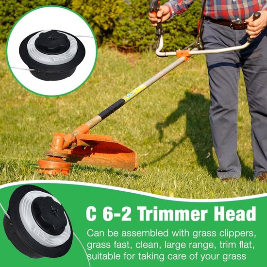 2 stuks AutoCut C6-2 bosmaaierkop geschikt voor Stihl FS38 FS40 FS50 FSE81, Autocut C6-2 trimmerkop, accessoires geschikt voor trimmerkoppen, bosmaaierkop — afbeelding 5