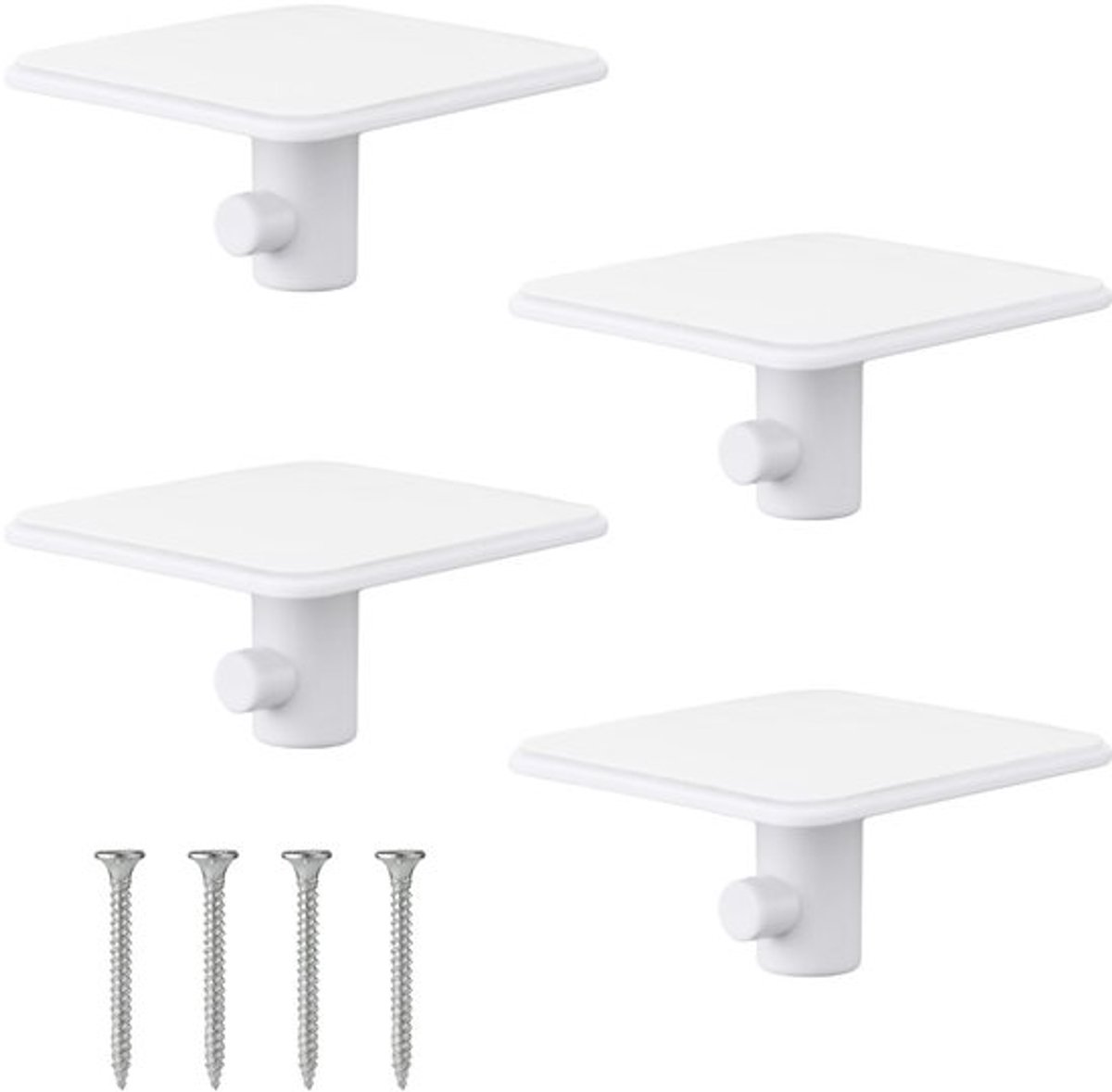 4 stuks staande mixer-opzetstukken, staande mixer-opbergorganizeraccessoires voor keukenmixers, compatibel met blenderaccessoires (wit)