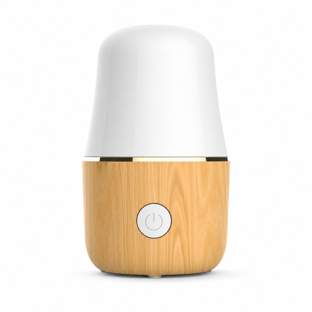 Gloovon® Menstruatiecup Sterilisator - Automatische Stoomreiniger - BPA-vrij & Veilig - Universeel voor alle Cups - Hout-look - Ø90 mm