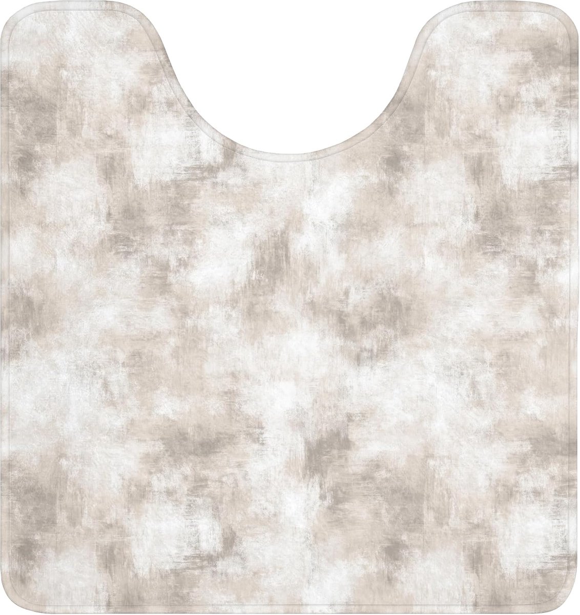 SnelShoppen - Toiletmat 55x60cm Memory Foam - Wasbare Badkamer Accessoires - Melange Patroon - Kleurvast en Comfortabel - Badkamer Tapijt voor Toilet