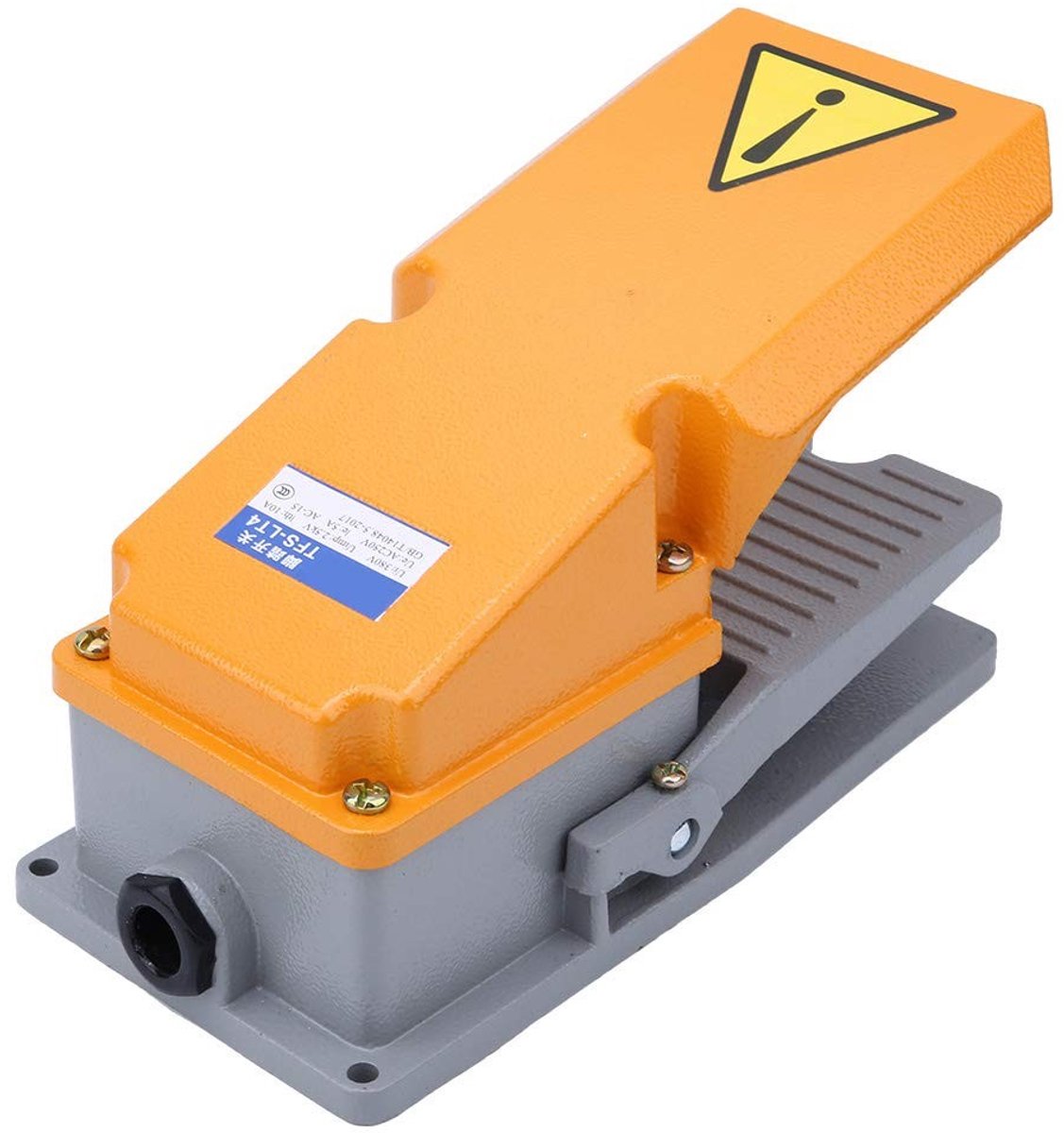 Pedalcontroller met Voetbediening, Aluminium Behuizing, Aan/Uit Schakelaar voor Machinegereedschap met Goede Elektrische Geleiding en Duurzaamheid