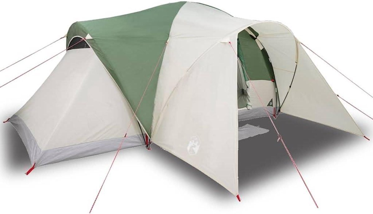 Campingtent Koepel - Familietent Waterdicht - Buiten Overnachten - Afneembare Overtent - 370 x 190 x 494 cm - Groen