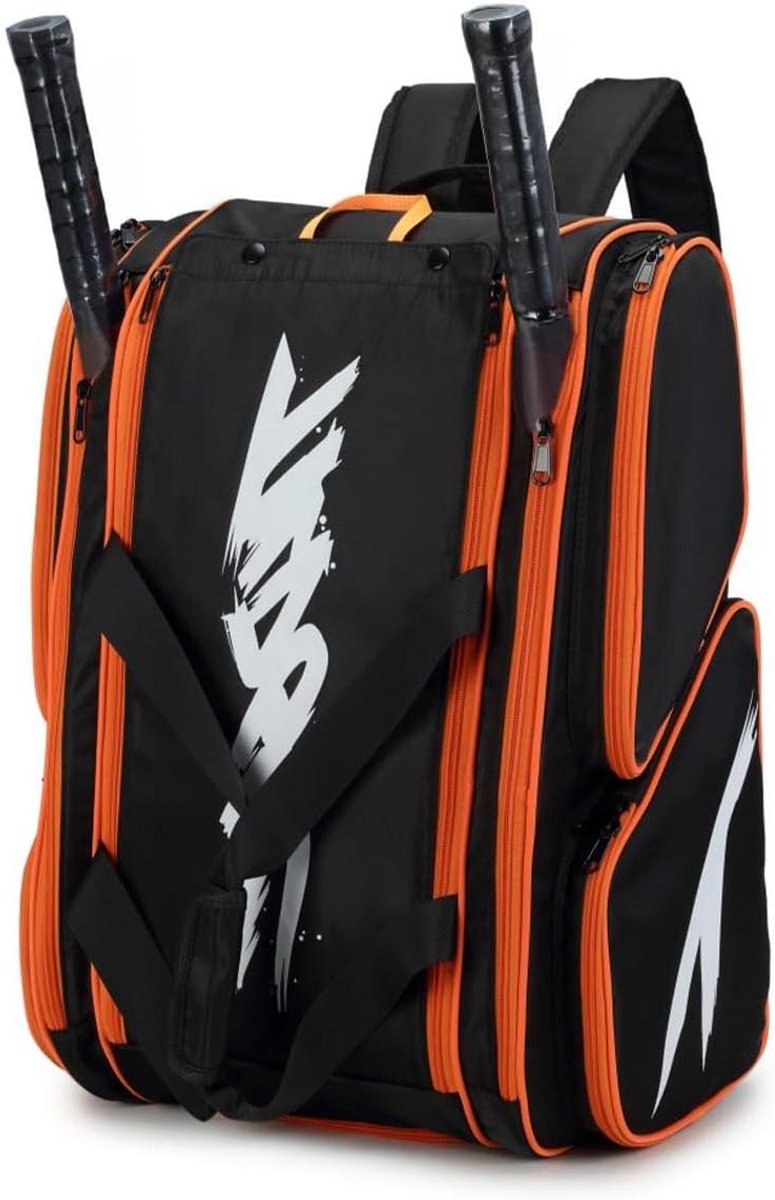 Pickleball Tas - Sportrugzak Padel - Sporten en Reizen - Speciaal Racket Compartiment - 15.5"L*9.84"W*22"H - Zwart