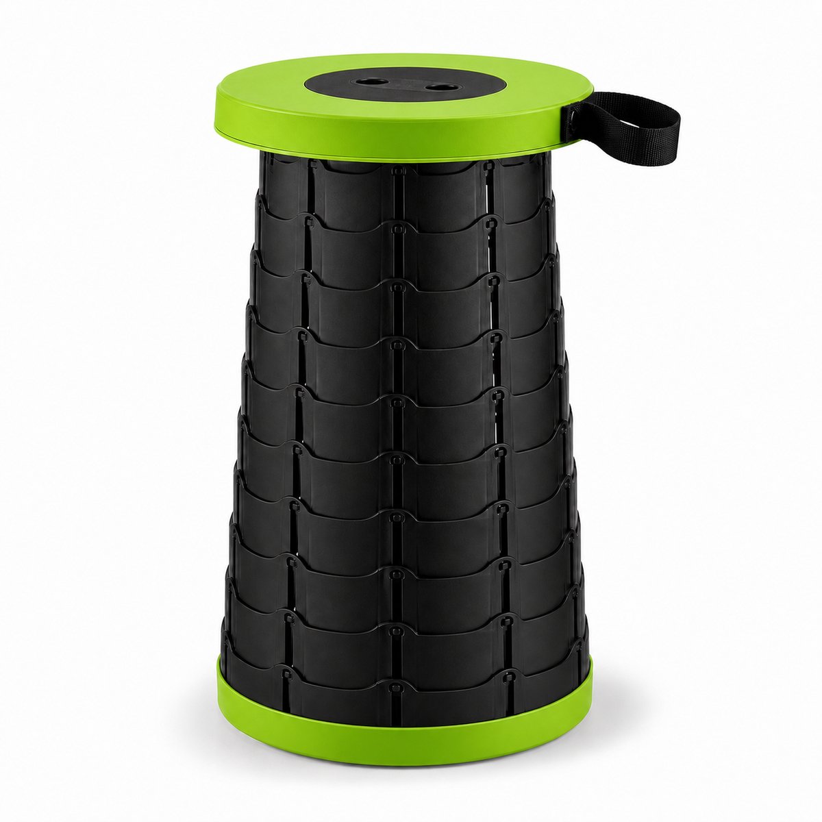 Telescopische Opvouwbare Kruk - Compact en Verstelbaar 6-46 cm - Groen