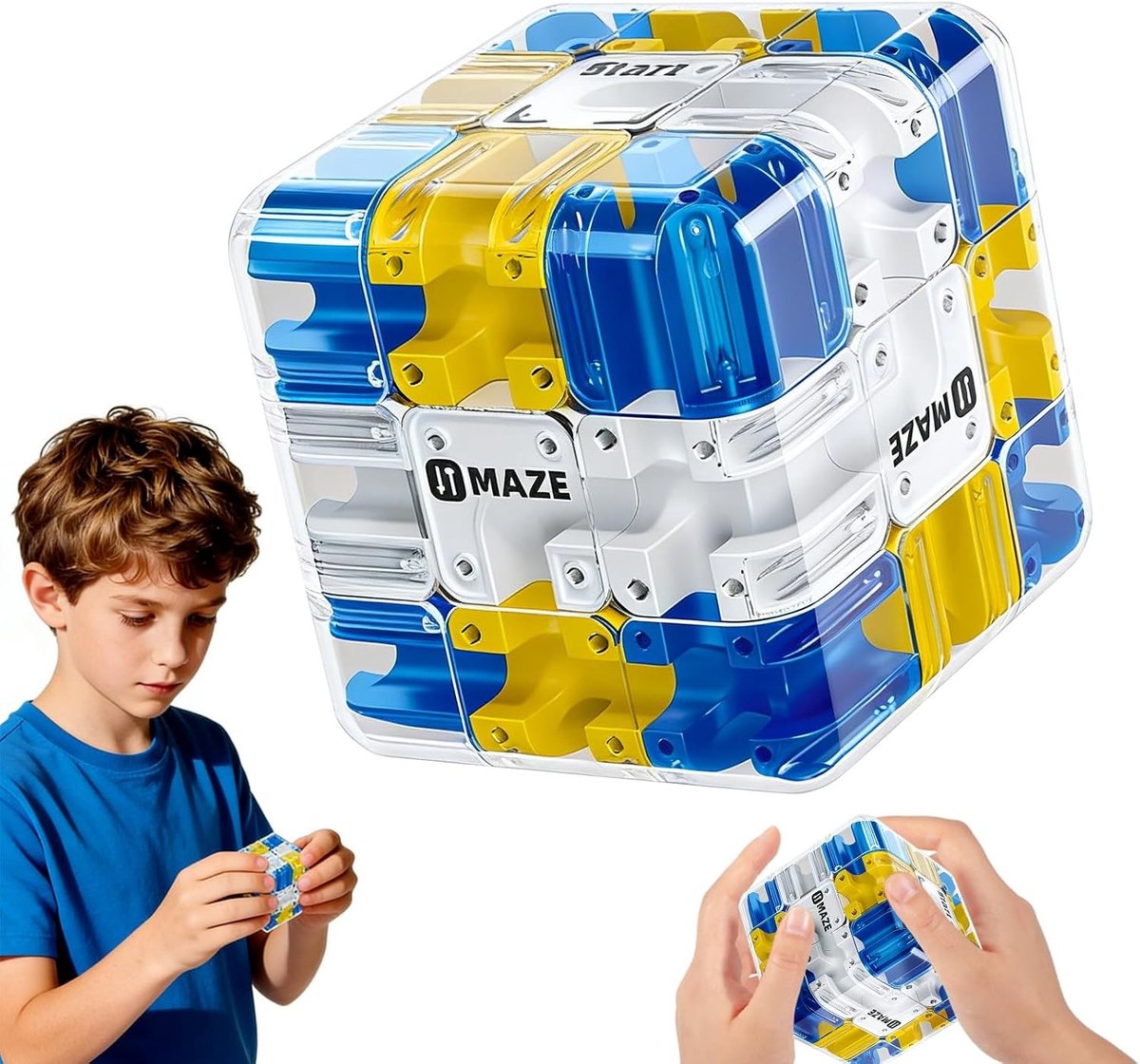3D Puzzel Maze Cube voor Kinderen en Volwassenen, Stressverlichting, Logisch Denken, Educatief Speelgoed als Cadeau