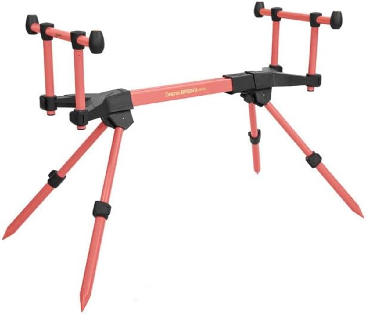 Rodpod hengelsteun 85x25x48 cm - aluminium - roze - stabiele ondersteuning voor vissessies - ShopVlot