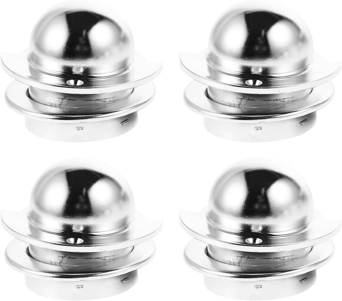 Tafelvoetbal Doelbekers - Doelmondstukken Balvanger - Tafelvoetbal Spelverbetering - Universele Pasvorm - 7.50X7.50X1.80CM - Zilver
