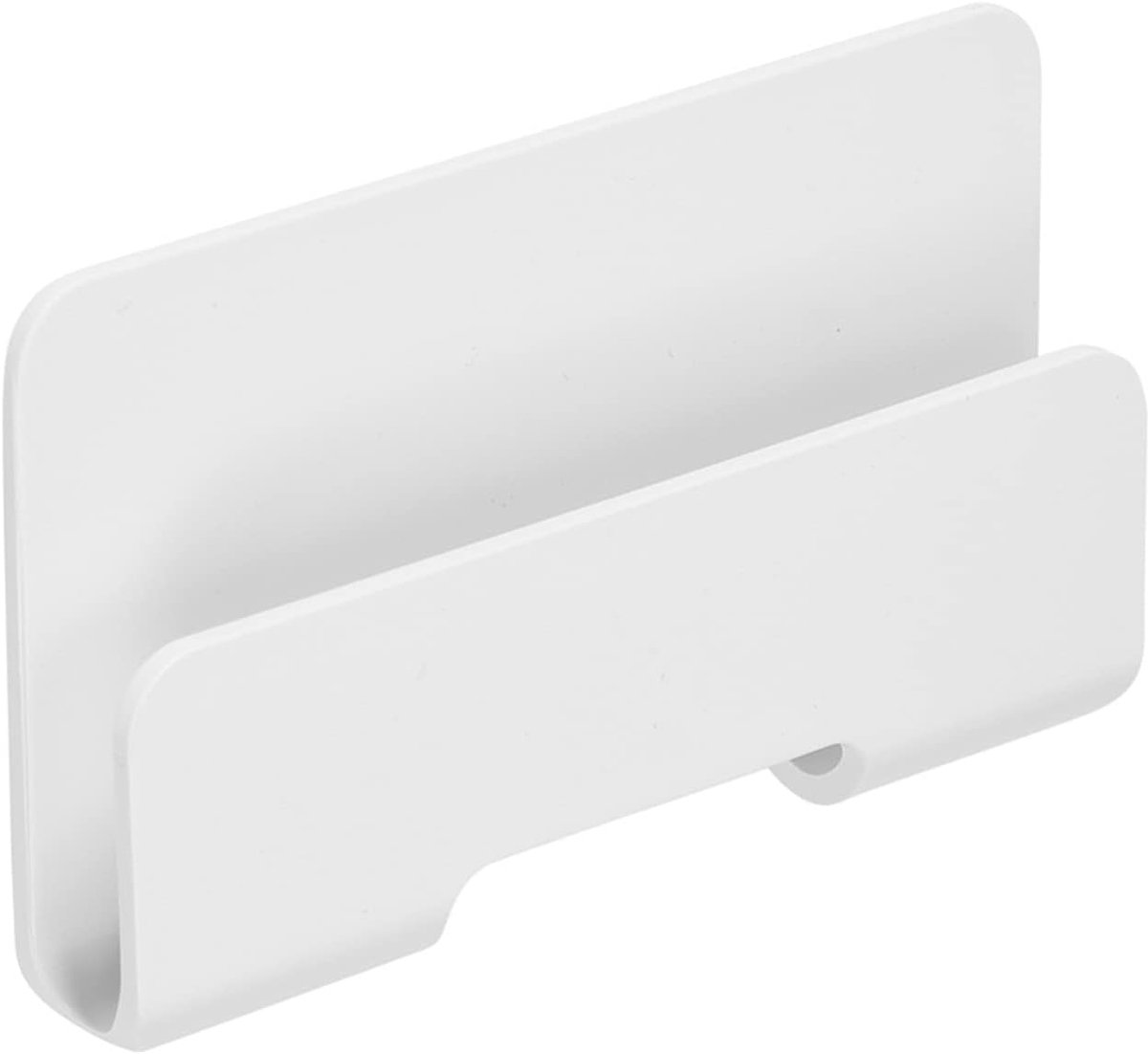Thijox - Ausla Laadhouder voor Mobiele Telefoon - Universele Laadstandaard - Draagvermogen 1 kg - Wandhouder voor Telefoon - 12 x 8 cm - Zwart/Wit - I