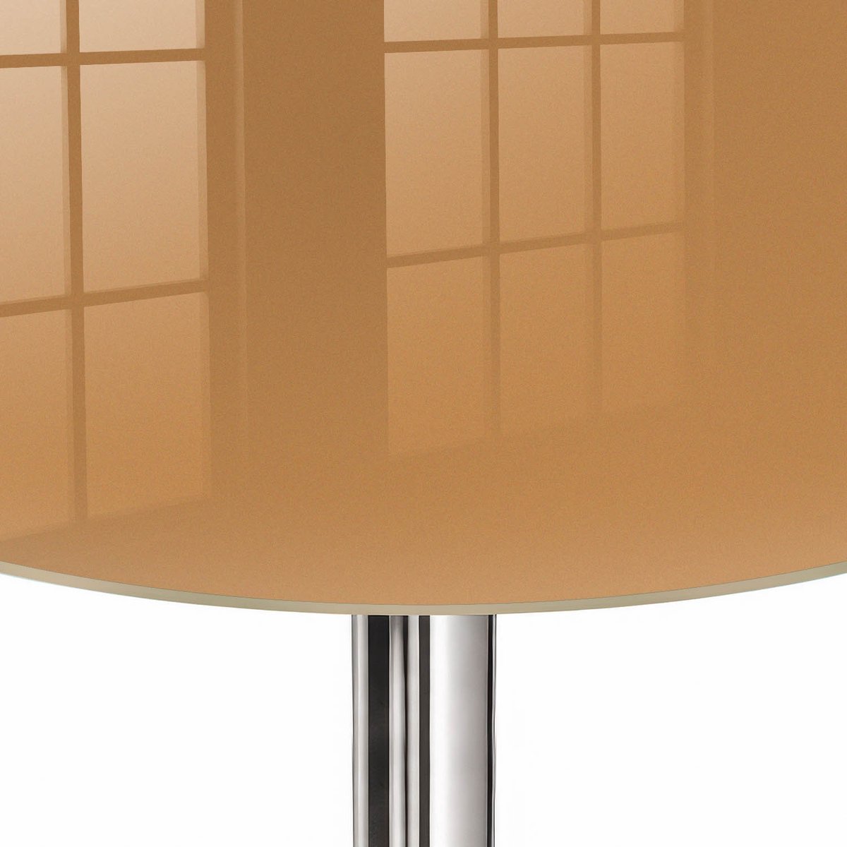 ArtPrintCave Doffe oranje Glazen Tafelblad fi70 cm - Tafelblad Rond - Oranje Keukentafel - Achtergronden en patronen Eettafel Met Glasplaat