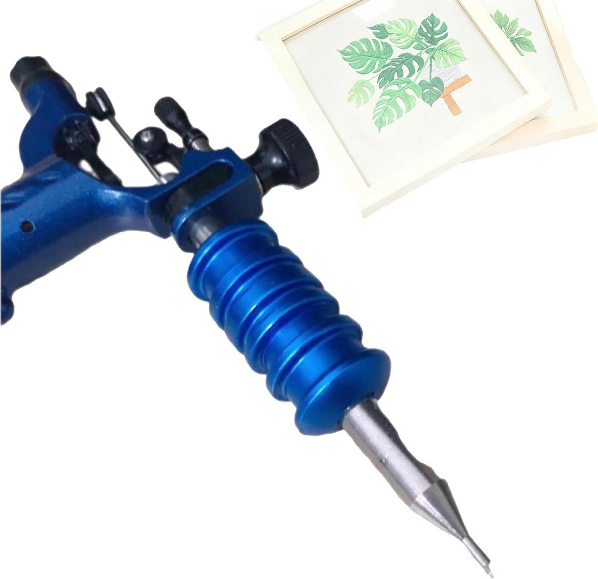 Elektrische Borduurmachine - Borduurnaalden Ontwerpmachine - Patronen Maken - Ultra-Nauwkeurige Positionering - 480g - Blauw